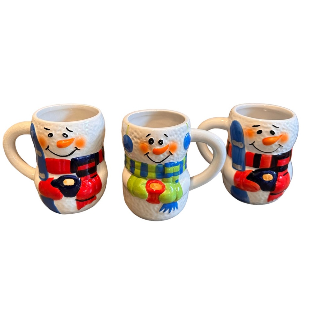 Bay Island Snowman Mugs Set of 3